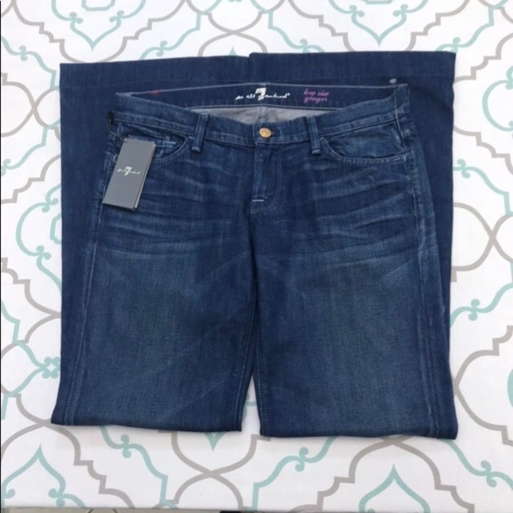 NWT๐๐7FAM! GINGERS! LOW RISE!๐๐30 9/10 32โ NEW - Picture 5 of 8
